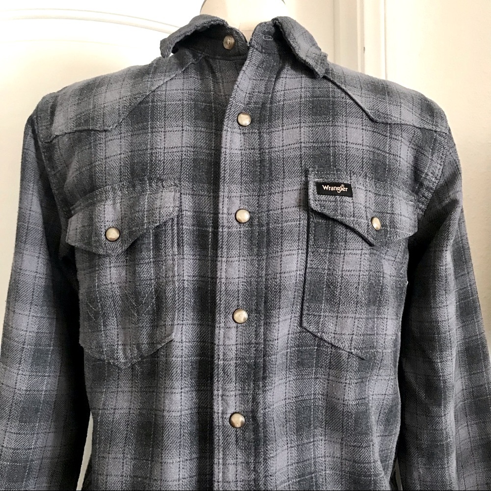 Wrangler Shirt~Snap Indigo / Host Pick - Picture 2 of 14